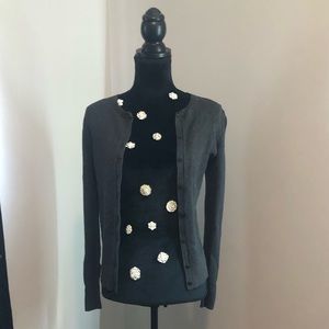 Grey Button down cardigan- lightly used!